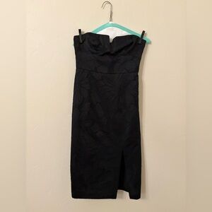 J. Crew Black Strapless Dress